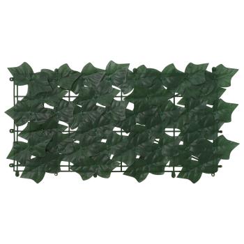 Balkonsichtschutz mit Blättern Dunkelgrün 600 x 150 cm