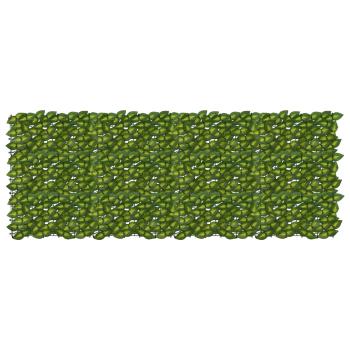 ARDEBO.de - Balkonsichtschutz mit Blättern Grün und Gelb 200 x 75 cm