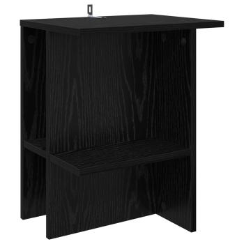Couchtisch Schwarz Eichen-Optik 40 x 30 x 49 cm Holzwerkstoff
