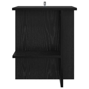 Couchtisch Schwarz Eichen-Optik 40 x 30 x 49 cm Holzwerkstoff