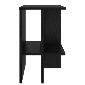 Couchtisch Schwarz Eichen-Optik 40 x 30 x 49 cm Holzwerkstoff