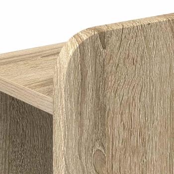 Kopfteil Schrank mit Speicher Sonoma-Eiche Holzwerkstoff