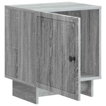 Nachttisch Graues Sonoma 43 x 34,5 x 50 cm Holzwerkstoff