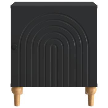 Nachttisch Schwarz 43 x 34,5 x 50 cm Holzwerkstoff