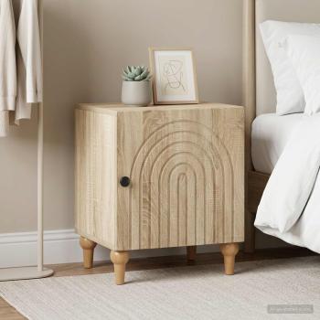 Nachttisch 2 stk. Sonoma-Eiche 43 x 34,5 x 50 cm Holzwerkstoff