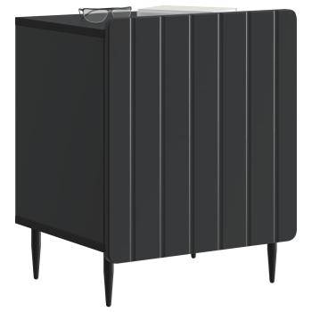 Nachttisch Schwarz 43 x 34,5 x 52 cm Holzwerkstoff