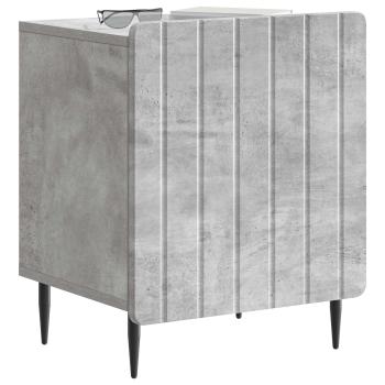 Nachttisch 2 Stk. Betongrau 43 x 34,5 x 52 cm Holzwerkstoff