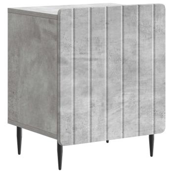 Nachttisch 2 Stk. Betongrau 43 x 34,5 x 52 cm Holzwerkstoff