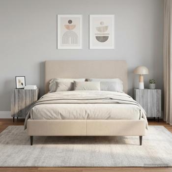 ARDEBO.de - Nachttisch 2 Stk. Sonoma-Grau 43 x 34,5 x 52 cm Holzwerkstoff