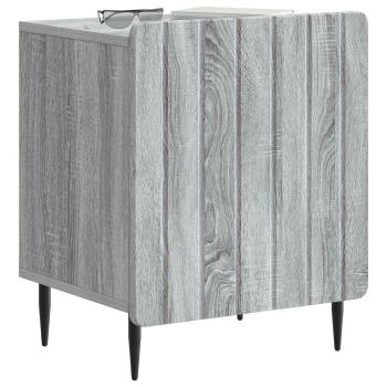 Nachttisch 2 Stk. Sonoma-Grau 43 x 34,5 x 52 cm Holzwerkstoff