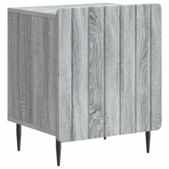 Nachttisch 2 Stk. Sonoma-Grau 43 x 34,5 x 52 cm Holzwerkstoff