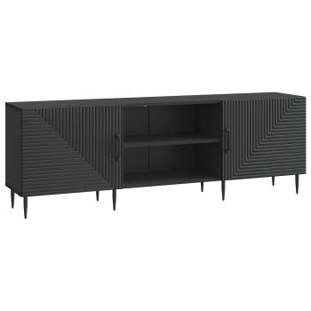 TV-Schränk 150 x 31 x 50 cm Schwarz Holzwerkstoff