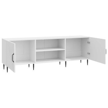 TV-Schränk 150 x 31 x 50 cm Hochglanz Weiß Holzwerkstoff