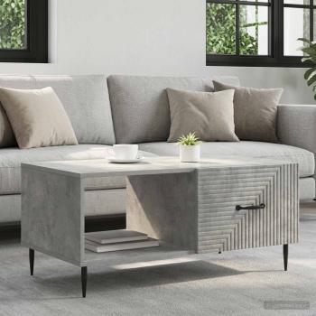 ARDEBO.de - Couchtisch Betongrau 90 x 50 x 40 cm Holzwerkstoff