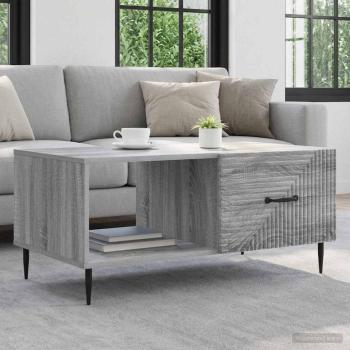 ARDEBO.de - Couchtisch Graues Sonoma 90 x 50 x 40 cm Holzwerkstoff