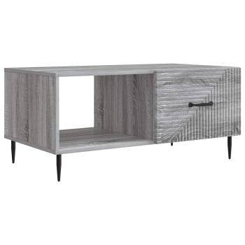 Couchtisch Graues Sonoma 90 x 50 x 40 cm Holzwerkstoff
