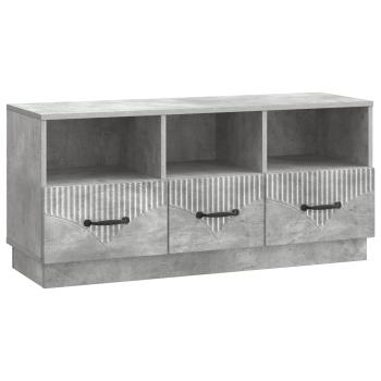 TV-Schränk Betongrau 102 x 34,5 x 47 cm Holzwerkstoff