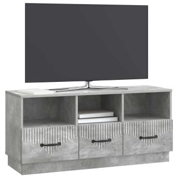 TV-Schränk Betongrau 102 x 34,5 x 47 cm Holzwerkstoff