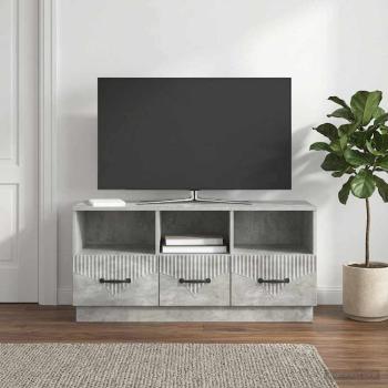 TV-Schränk Betongrau 102 x 34,5 x 47 cm Holzwerkstoff