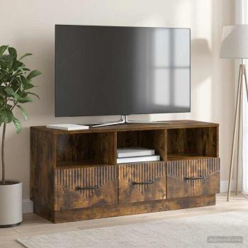 ARDEBO.de - TV-Schränk Geräucherte Eiche 102 x 34,5 x 47 cm Holzwerkstoff
