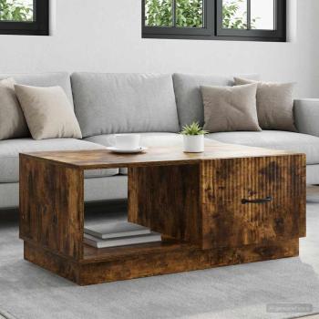 ARDEBO.de - Couchtisch Räuchereiche 90 x 50 x 37 cm Holzwerkstoff