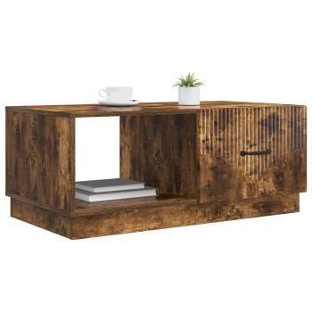 Couchtisch Räuchereiche 90 x 50 x 37 cm Holzwerkstoff