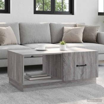 ARDEBO.de - Couchtisch Sonoma-Grau 90 x 50 x 37 cm Holzwerkstoff
