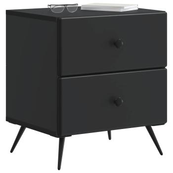 Nachttisch Schwarz 43 x 34,5 x 47,5 cm Holzwerkstoff