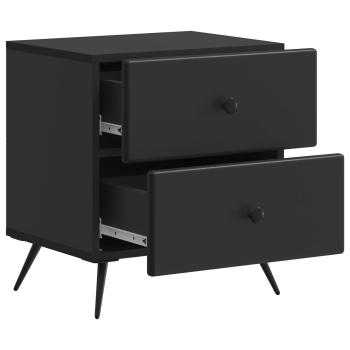 Nachttisch Schwarz 43 x 34,5 x 47,5 cm Holzwerkstoff