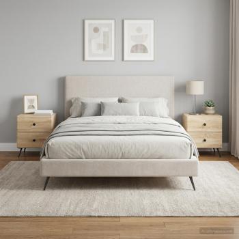 ARDEBO.de - Nachttisch 2 Stk. Sonoma-Eiche 43 x 34,5 x 47,5 cm