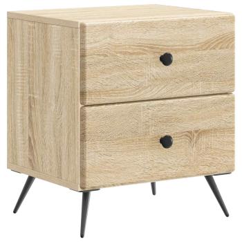 Nachttisch 2 Stk. Sonoma-Eiche 43 x 34,5 x 47,5 cm