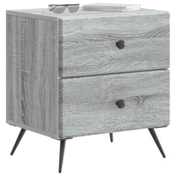 Nachttisch Sonoma-Grau 43 x 34,5 x 47,5 cm Holzwerkstoff