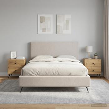 ARDEBO.de - Nachttisch 2 stk. Artisan-Eiche 43 x 34,5 x 47,5 cm