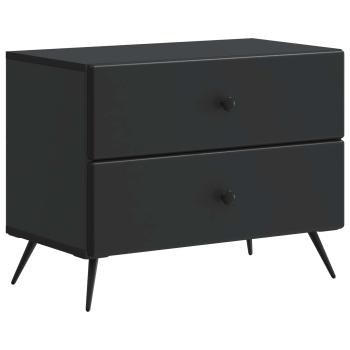 Nachttisch Schwarz 62 x 34,5 x 47,5 cm Holzwerkstoff