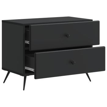 Nachttisch Schwarz 62 x 34,5 x 47,5 cm Holzwerkstoff
