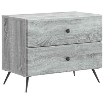 Nachttisch Sonoma-Grau 62 x 34,5 x 47,5 cm Holzwerkstoff