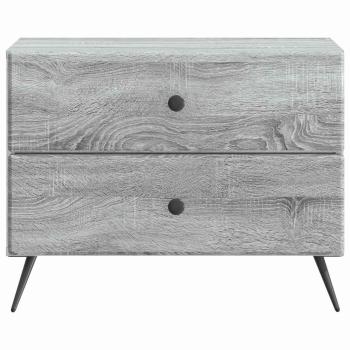 Nachttisch Sonoma-Grau 62 x 34,5 x 47,5 cm Holzwerkstoff
