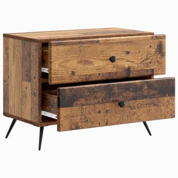 Nachttisch Altholz 62 x 34,5 x 47,5 cm Holzwerkstoff