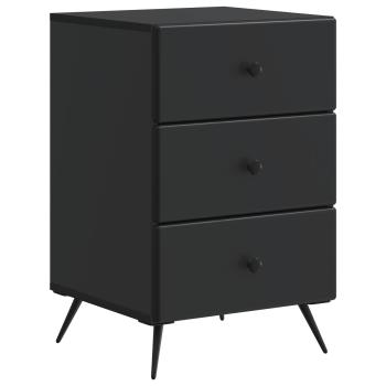 Nachttisch Schwarz 43 x 41 x 66,5 cm Holzwerkstoff