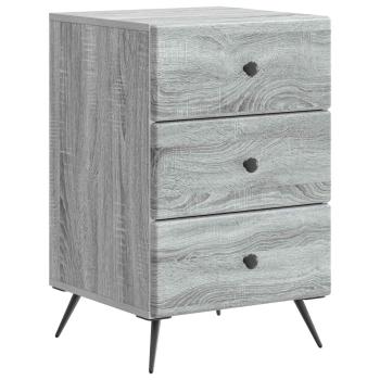 Nachttisch Sonoma-Grau 43 x 41 x 66,5 cm Holzwerkstoff
