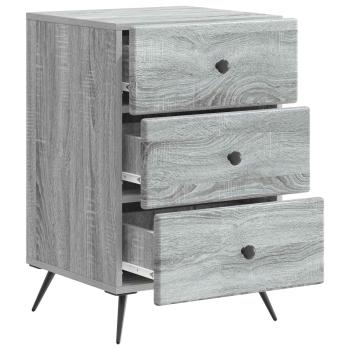 Nachttisch Sonoma-Grau 43 x 41 x 66,5 cm Holzwerkstoff