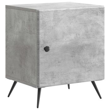 Nachttisch 2 stk. Betongrau 43 x 34,5 x 50 cm Holzwerkstoff