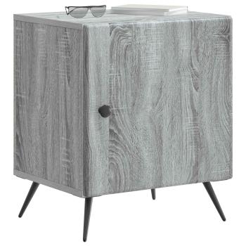 Nachttisch 2 stk. Graues Sonoma 43 x 34,5 x 50 cm Holzwerkstoff