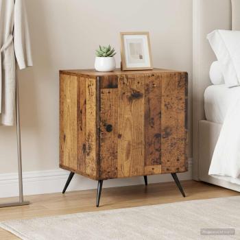 Nachttisch 2 Stk. Altholz 43 x 34,5 x 50 cm Holzwerkstoff