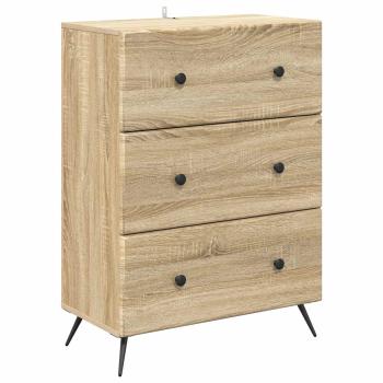 Schubladenschrank 66 x 34,5 x 90 cm Holzwerkstoff Sonoma-Eiche
