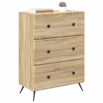 Schubladenschrank 66 x 34,5 x 90 cm Holzwerkstoff Sonoma-Eiche