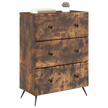 Schubladenschrank 66 x 34,5 x 90 cm Holzwerkstoff R?uchereiche