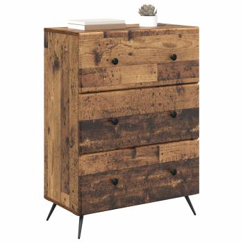 Schubladenschrank 66 x 34,5 x 90 cm Holzwerkstoff Altholz