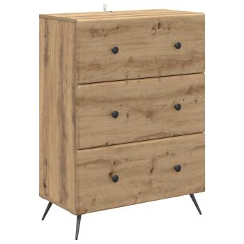 Schubladenschrank 66 x 34,5 x 90 cm Holzwerkstoff Artisan-Eiche