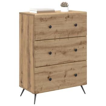 Schubladenschrank 66 x 34,5 x 90 cm Holzwerkstoff Artisan-Eiche